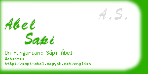 abel sapi business card